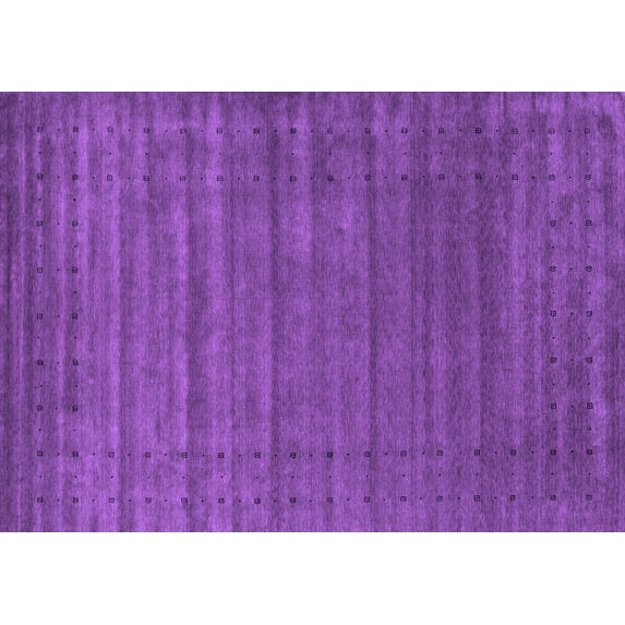 Ahgly Company Indoor Rectangle Abstract Purple Contemporary Area Rugs, 7' x 10'