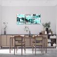 thumbnail image 2 of Hieng Pink Grey Canvas Wall Art for Living Room Modern Stripes Decor Abstract Office Painting Pictures Artwork for Room Posters （Only canvas）, 2 of 6