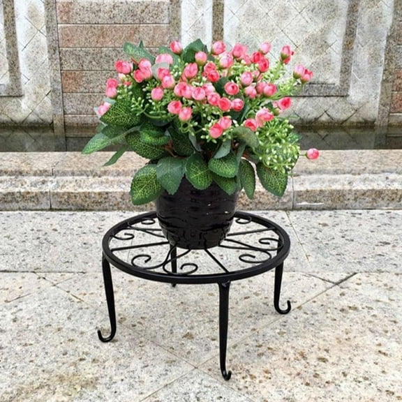 FYCONE Metal Wide Plant Stand Flower Pot Holder Display Rack Shelves Indoor Outdoor Garden Decor