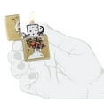 thumbnail image 5 of Zippo Spazuk Hummingbirds Design Street Brass Pocket Lighter, 5 of 6