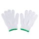 thumbnail image 1 of 3 pares Guantes de trabajo de algodón de punto de Dedo completo muñeca elástica verde blanco., 1 of 4