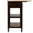 thumbnail image 5 of Winsome Langdon Drop Leaf Kitchen Cart, Cappuccino & Natural Finish, 5 of 15