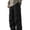 j32-Black, variant on Mens Casual Pants Solid Color Drawstring Waist Baggy Wide Leg Cargo Pants With Pockets Male Lightweight Everyday Trousers,S