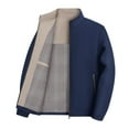 thumbnail image 1 of QHFBli Veste Classique Décontractée Homme Couleur Unie à Capuche Zippée Veste Décontractée Ample Sport Extérieur Confort Coupe-Vent, 1 of 5