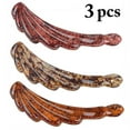 thumbnail image 2 of Banana Hair Clips Plastic 3PCS Simple Clincher Comb Hair Claw Clips for Women, 2 of 10
