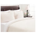 thumbnail image 2 of KITYDALK Premium Velour Velvet Duvet Cover Set - Duvet Cover (90” x 90”) & 2 Pillow Shams (20” x 26”) - 3-Piece Set - Ivory, Queen Size, 2 of 8
