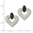 thumbnail image 2 of Sterling Silver & CZ Brilliant Embers Heart Post Earrings, 2 of 2