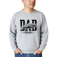 thumbnail image 3 of Dad Fish Sweatshirt Cozy Distressed Fishing Pullover for Father Gift for Fisherman Gray Sweatshirt Adult Large, 3 of 4