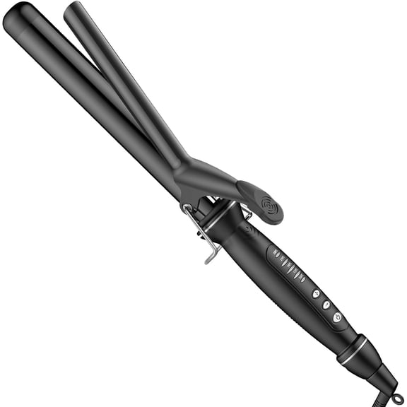 SAOSA 1.25 Inch Tourmaline Ceramic Curling Wand, Extra Long Barrel, Dual Voltage