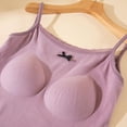 thumbnail image 7 of Nestiefly Womens Padded Cami Tank Tops Double Lined Spaghetti Strap Built in Bra Shirts Slim Fitted Basic Summer Cloth 2026 Purple 2XL, 7 of 7