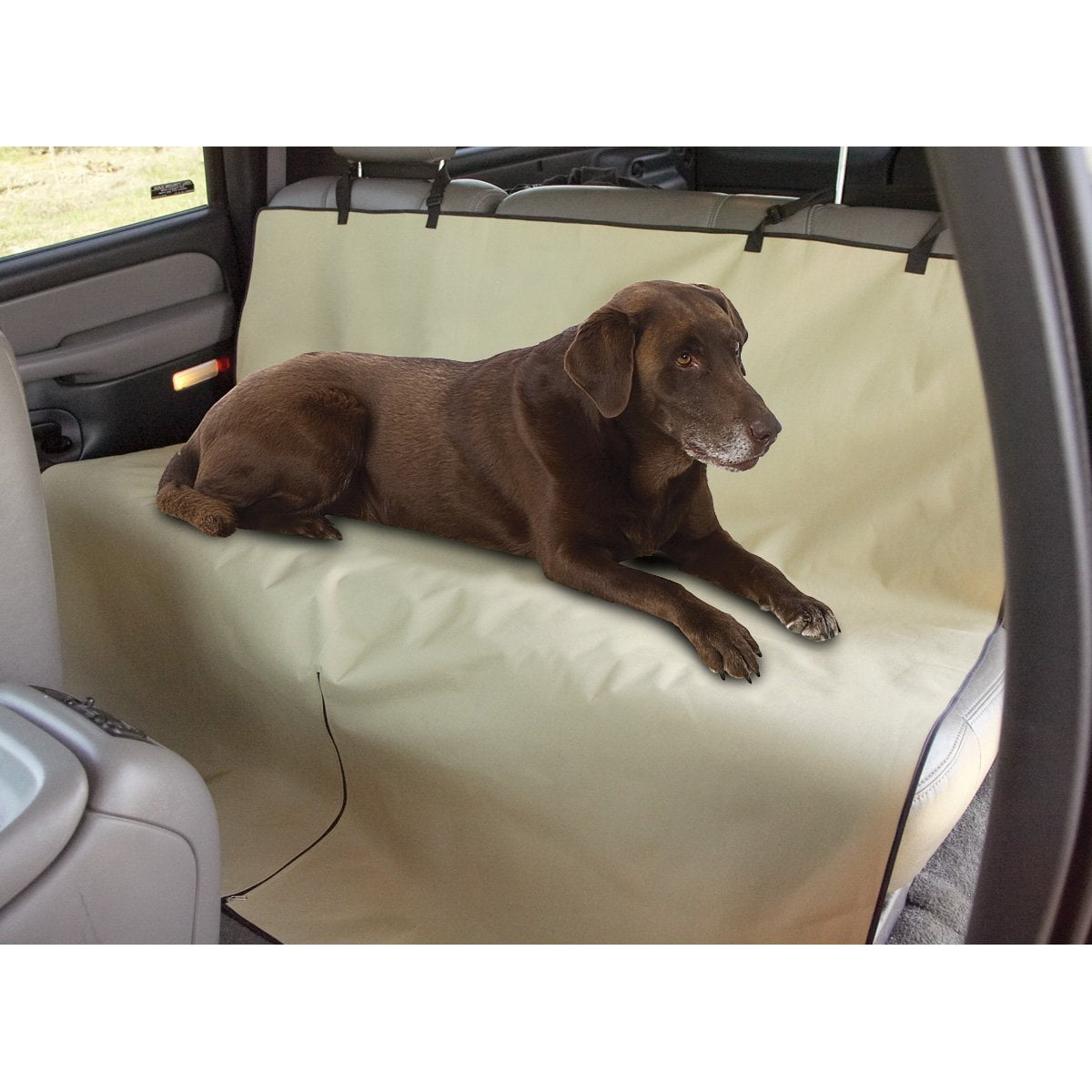 Waterproof Beige Dog Seat Cover Pet Auto Seat Protector