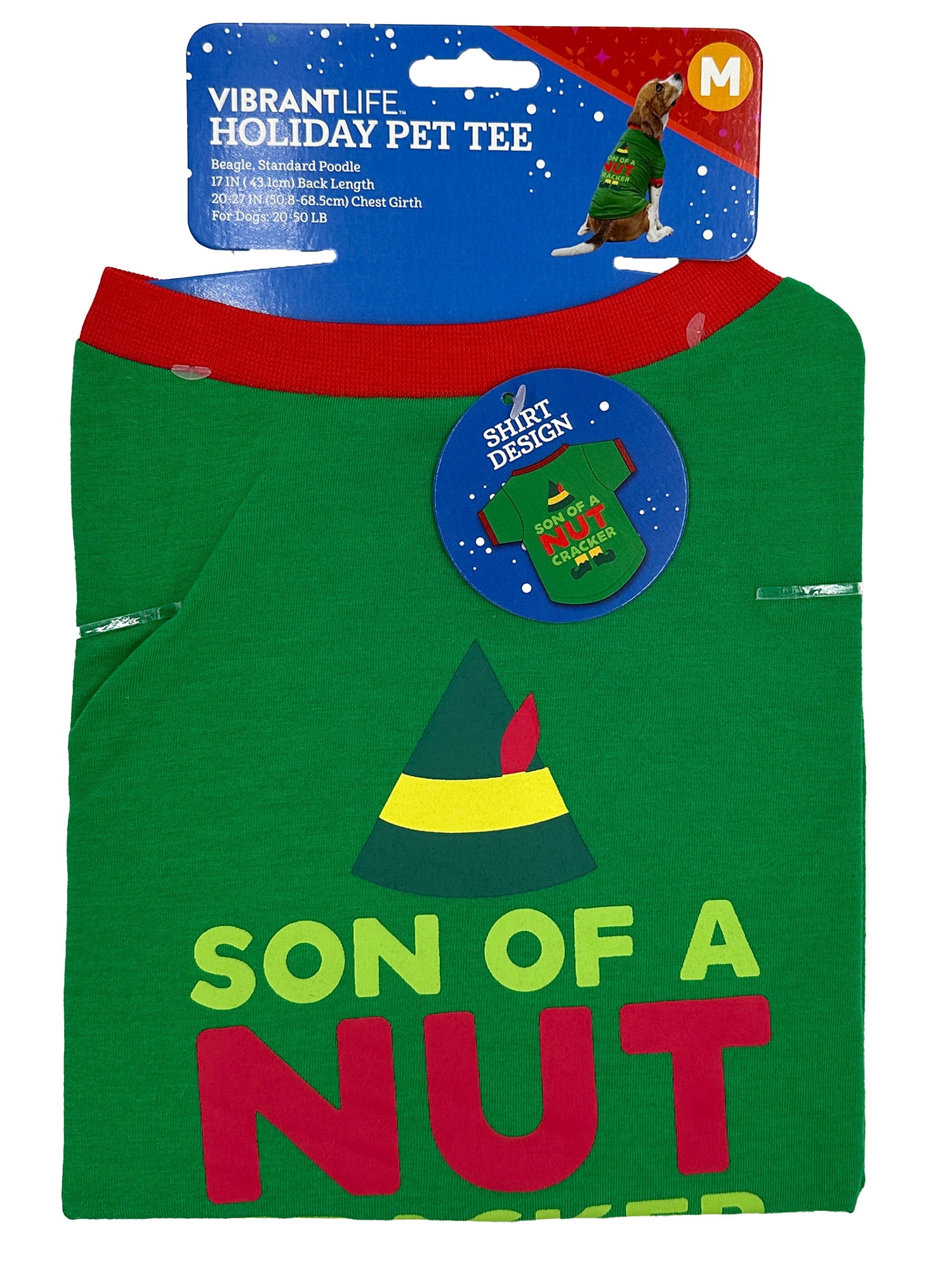 Vibrant Life Holiday Son of a Nutcracker Dog T-Shirt Size Medium