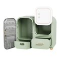 thumbnail image 5 of Makeup Organizers Storage Case With Lid And Drawers Design For Wife Mother Holiday GiftMatcha Green, 5 of 5