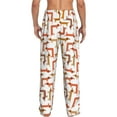 thumbnail image 3 of Xecao Dachshund Dog Men's Straight Lounge Pajama Pants: The Ultimate in Comfortable Sleepwear, 3 of 9
