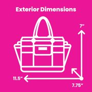Deluxe Store Tote Craft Organizer, Tan Dot