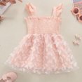 thumbnail image 4 of Spazoro Toddler Baby Girls Dress Skirts, Suspenders 2025 Saving Princess Pageant Party Birthday Wedding Butterfly Mesh Dresses for Child Girls Pink Size 80, 4 of 5