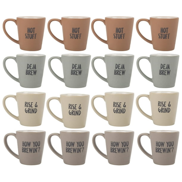 3 fl oz. Assortd Stoneware Espresso Mugs - Walmart.com