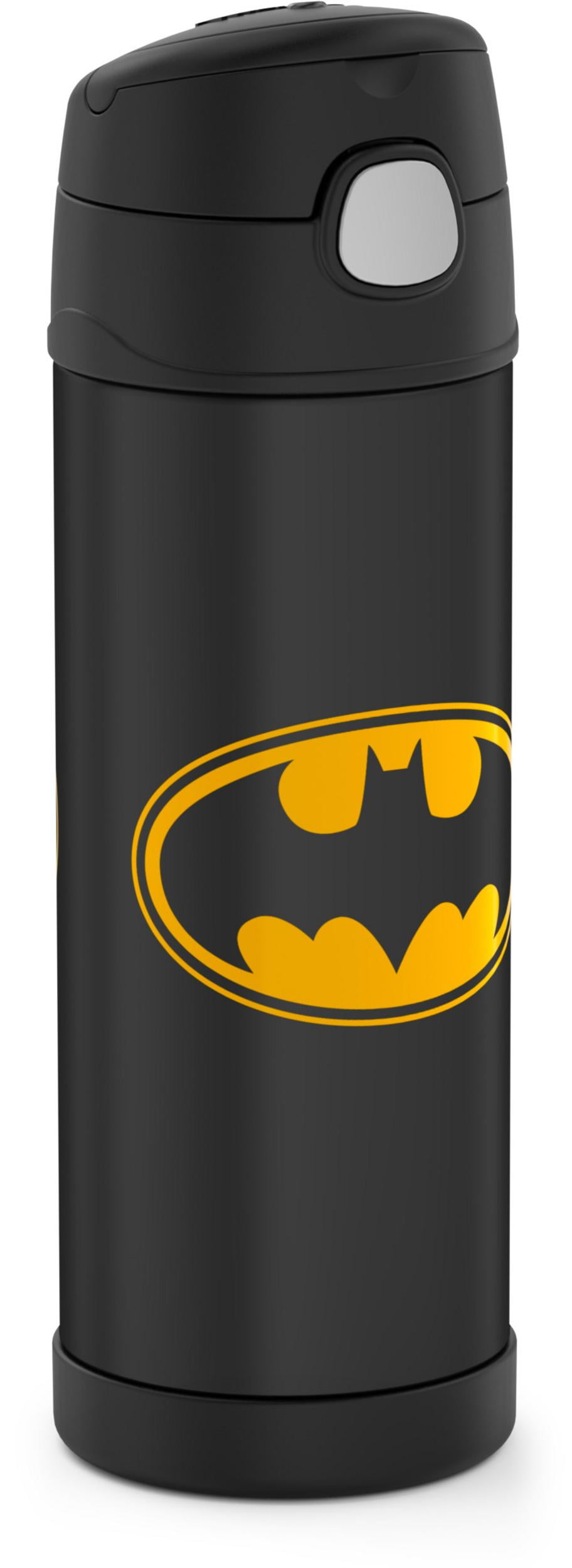 Thermos Funtainer Vacuum Insulated Stainless Steel Water Bottle, Batman, 16 fl oz