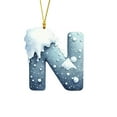 thumbnail image 2 of Kbndieu Initial Ornaments Christmas Tree Ornaments, Christmas Letter Ornaments for Christmas Tree Decorations, Christmas Hanging Decor N, 2 of 6