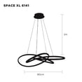 thumbnail image 3 of Lámpara Candil SPACE XL Negro Luxica Lighting SPACE, 3 of 6