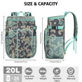 thumbnail image 2 of Colorful Boho Insulated Cooler Backpack - 20L Soft Cooler Bag with Mandala Design, Leakproof & Easy to Clean, Perfect for Camping, Beach, and Road Trips, Artistic Elegance, 2 of 2