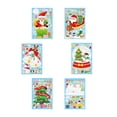 thumbnail image 1 of 6 uds ventana de Navidad se aferra pegatinas de ventana de Papá Noel suministros DIY calcomanía de Navidad Estilo B Yuyangstore Se aferra a la ventana, 1 of 8
