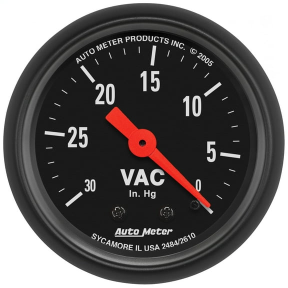 Auto Meter 2610 Z-Series Mechanical Vacuum Gauge