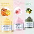 thumbnail image 2 of Set de mascarillas faciales ANAI RUI, cúrcuma, vitamina C, rosa, aguacate, 2 of 9