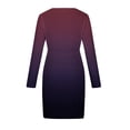 thumbnail image 5 of Moda mujer sexy cuello redondo color sólido borla vestido falda corta Pompotops hdfakjf3559, 5 of 5