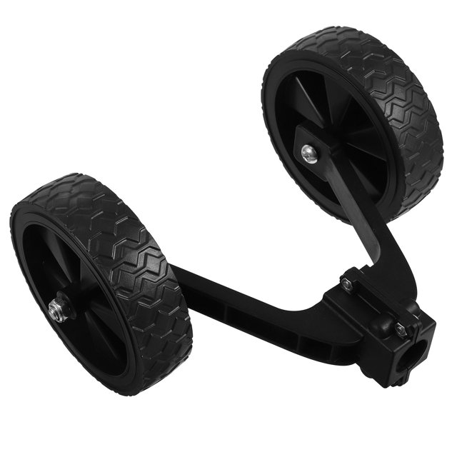 COMPUKAS 1Pcs Roue Auxiliaire de Tondeuse à Gazon Réglable en PP Noir 12 Po pour Travaux de Jardin Extérieur