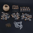thumbnail image 2 of 50 Pieces Small Mini Glass Jars Bottles With Cork Stoppers 5 Shapes Tiny Wishing Drifting Bottle Cr, 2 of 5