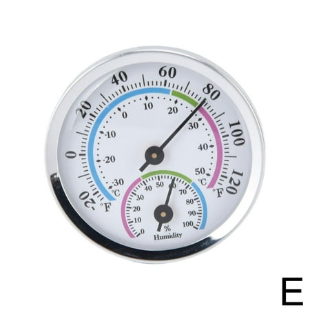 

Indoor Outdoor Thermometer Hygrometer Mini 2 in 1 Temperature Humidity Gauge Round Pointer Analog Hygrometer for Indoor Office Home Room Outdoor M5T0