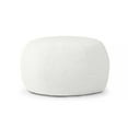 thumbnail image 4 of Jaxx Ellis Ottoman Shearling Faux-Lamb Plush Pouf for Modern Interior Design, Large, Cloud, 4 of 4
