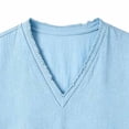 thumbnail image 4 of Lmnyox Casual V Neck T Shirt for Men Classic Fashion Plain Short Sleeve Tee Summer Lightweight Basic Shirts Tops, 4 of 6