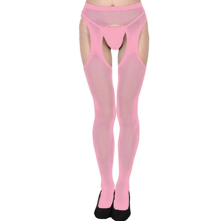 

Cathalem plus Size Lingerie Sexy under 10 Sexy Soft Bodysuit Open Women Lingerie Tights Satin Garter Lingerie for Women Underwear Pink One Size
