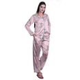 thumbnail image 2 of Moomaya Shorts de Pyjama avec Poches pour Femmes Pyjama Imprimé Chemise de Nuit, 2 of 6