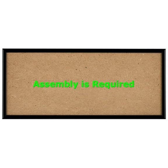 Quadro Frames 6x15 inch Picture Frame, Black, Style P375-3/8 inch Wide Molding