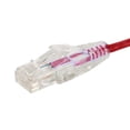 thumbnail image 3 of Monoprice Cat6 Ethernet Patch Cable - 14 feet - Red | Snagless RJ45 Stranded 550MHz UTP CMR Riser Rated Pure Bare Copper Wire 28AWG - SlimRun Series, 3 of 4