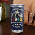 thumbnail image 6 of 80th Birthday Gifts Men Women 80th Birthday Decorations Vintage 1945 Cup 80 Year Old Cool Birthday Gifts Him Her 20 Oz Stainless Steel Tumbler, 6 of 6