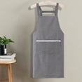 thumbnail image 6 of HongHeng Women Vintage Apron, Gingham Cotton Apron for Restaurant Cafe Shop, Home Kitchen Chef Bib, 6 of 6