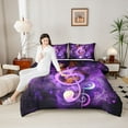 thumbnail image 4 of Homewish Musical Notes Bedding Comforter Set 2pcs for Female Men Adults,Abstract Gradient Twin Comforter Sets Microfiber,Music Theme Breathable Bedding Set,Ultra Soft Home Decor,Reversible, 4 of 8