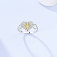 thumbnail image 4 of 925 Sterling Silver Heart Cross Crown Ring with Colorful Zircon - Wedding Engagement Jewelry Gift, 4 of 30