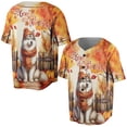thumbnail image 3 of Happy Thanksgiving Siberian Husky Give Thanks Fall Beanie Scarf Welcome All Over Print 3D Baseball Shirt Husky Dog Lover Gifts Softball Sport - 00020, 3 of 6