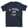 thumbnail image 1 of St. George Utah Patriot Men's Cotton T-Shirt, 1 of 1