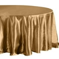 thumbnail image 5 of Efavormart 108 Inch Satin Round Tablecloth, Washable Linen Table Cover, Decorative Silky Fabric for Wedding, Party, Banquet Events - Gold, 5 of 9
