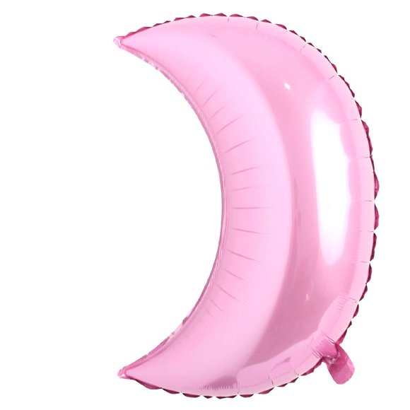26 inch large moon foil helium balloons baby shower 100 days kids birthday party wedding decoration supplies big moon balloons (26 inch Moon Pink)