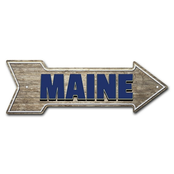 SignMission P-ARROW12-999758 12 x 36 in. Wide Maine Arrow Sign