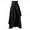 Black, variant on Patlollav Womens Solid Punk Ruched Midi High Waist Skirt Black M