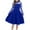 Blue, variant on CZHQWE Girls Dress Girls Casual Dresses Girl's Contrast Mesh Puff Long Sleeve High Waist A Line Short Dress Light Blue 10-12 Years