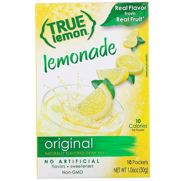 True Citrus, True Lemon, Original Lemonade, 10 Packets, 0.11 oz (3 g) Each Pack of 3